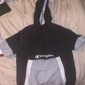 Champion short sleeve hoodie